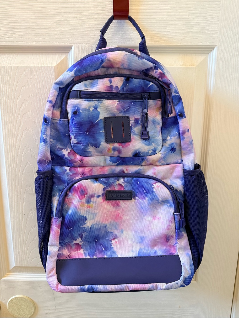 Kids Floral Purple Backpack - Purple Watercolor School Bag